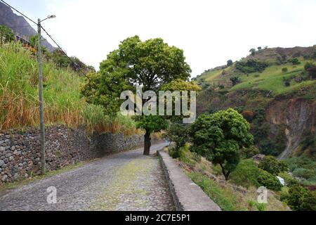 Scenic vale de Paul sull'isola di Santo Antao, Capo Verde Foto Stock