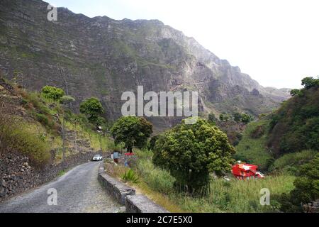 Scenic vale de Paul sull'isola di Santo Antao, Capo Verde Foto Stock