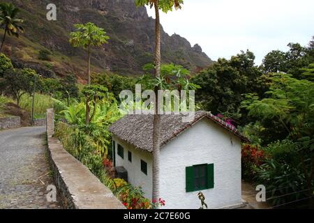 Scenic vale de Paul sull'isola di Santo Antao, Capo Verde Foto Stock