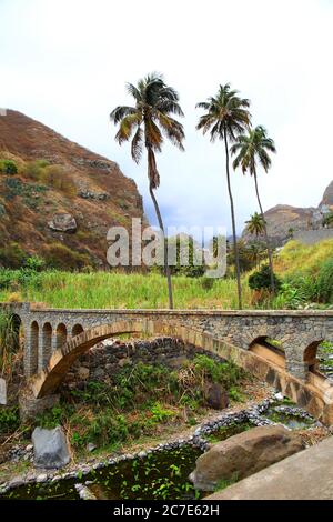 Scenic vale de Paul sull'isola di Santo Antao, Capo Verde Foto Stock