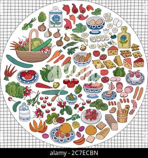 Illustrazione del vettore di cottura a casa Illustrazione Vettoriale