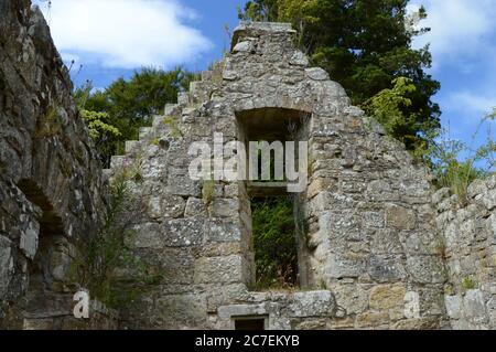 Chiesa di prima post-riforma conosciuta come il Kirk di Auld di Kemback, costruito nel 1582, ampliato nel 1760 Foto Stock