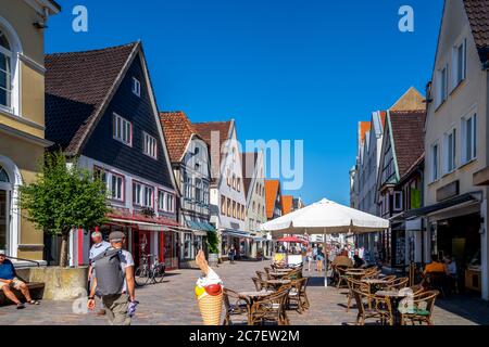 Città storica di Lemgo, Germania Foto Stock