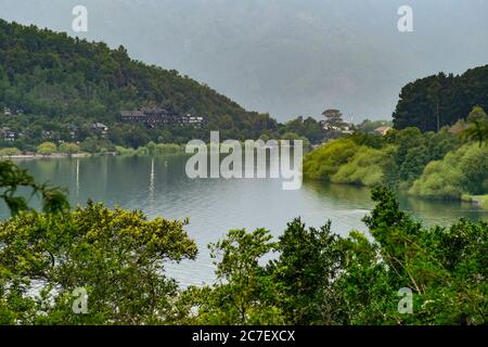 Lago Villarrica, Pucon, Araucania, Cile Foto Stock