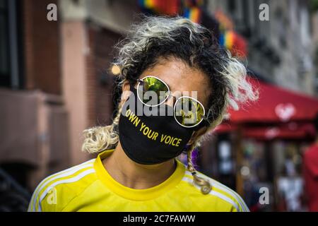 Riconoscimento della storia nera transnazionale allo Stonewall Inn. Foto Stock