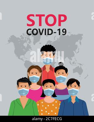 Coronavirus COVID-19 infografica sulla prevenzione metodi infografiche. Illustrazione Vettoriale