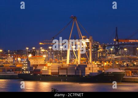 Germania, Amburgo, Buchardkai nel porto degli hamburger, città anseatica Amburgo. Foto Stock