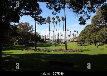 Milson Park, McDougall St, Kirribilli NSW 2061, Australia. Foto Stock