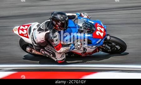 Oschersleben, Germania, 09 giugno 2019: Yamaha YZF-R1 del TEAM 202 gareggia al Campionato del mondo FIM Endurance Foto Stock