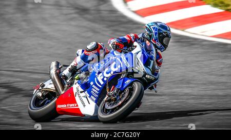 Oschersleben, Germania, 08 giugno 2019: Honda CBR 1000 RR di F.C.C. La TSR Honda France gareggia nel Campionato del mondo FIM EWC Endurance Foto Stock