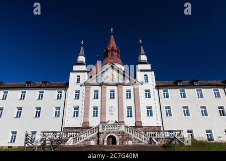 Italia, Trentino Alto Adige, Santuario di Pietralba (Bolzano), vicino Monte San Pietro e Nova Ponente. Foto © Federico Meneghetti/Sintes Foto Stock