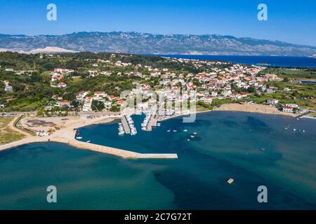 Isola di Lopar Rab Foto Stock