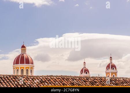 Una scena tipica a Granada in Nicaragua Foto Stock