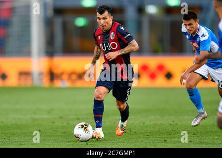 Bologna, Italia. 15 luglio 2020. Bologna, 15 lug 2020, Gary Medel (Bologna FC) durante Bologna vs Napoli - serie a di calcio italiana - Credit: LM/Alessio Marini Credit: Alessio Marini/LPS/ZUMA Wire/Alamy Live News Foto Stock