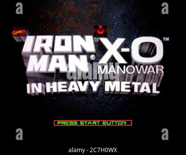Iron Man X-o Manowar in Heavy Metal - sega Saturn Videogame - solo per uso editoriale Foto Stock