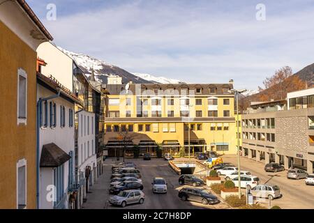 Europa, Austria, Tirolo, Tirolo Orientale, Lienz, scena di strada a Lienz, Tirolo Orientale Foto Stock