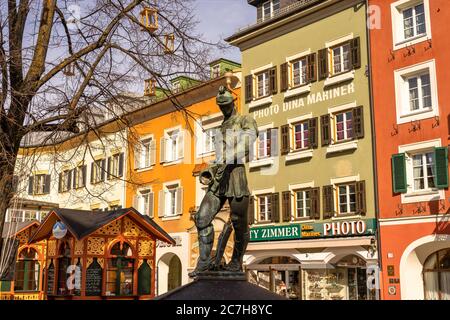 Europa, Austria, Tirolo, Tirolo Orientale, Lienz, scena di strada a Lienz, Tirolo Orientale Foto Stock