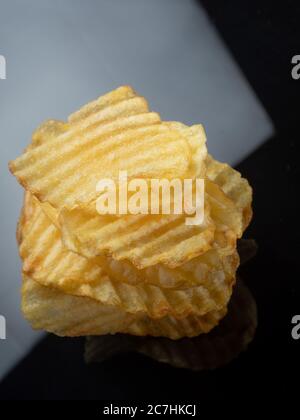 Patatine fritte, esempio di cibo spazzatura e fast food Foto Stock