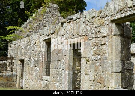 Chiesa di prima post-riforma conosciuta come il Kirk di Auld di Kemback, costruito nel 1582, ampliato nel 1760 Foto Stock