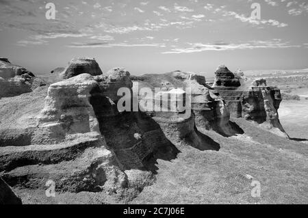 Formazioni rocciose Rofera de Teseguite a Lanzarote, una delle isole Canarie Foto Stock