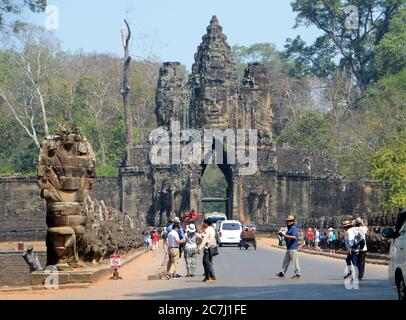 Siem Reap, Cambogia. 16th febbraio 2017. Angkor Thomas, Siem Reap, Cambogia Giovedi, 16 Febbraio 2017. /(C) Mark Hertzberg Credit: Mark Hertzberg/Zuma Wire/Alamy Live News Foto Stock