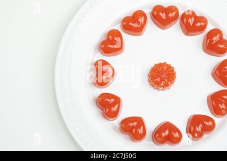 Gelatina di anguria fatta in casa Foto Stock