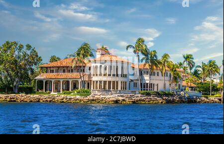 Tile Roof on House a Fort Lauderdale Foto Stock