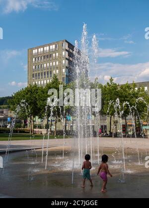 Distretto di Neue Mitte, Passau, Baviera, Germania Foto Stock