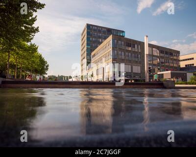 Distretto di Neue Mitte, Passau, Baviera, Germania Foto Stock