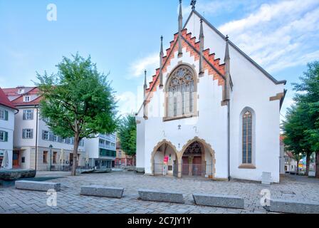 Stadtkirche, San Pietro e Paolo, Blaubeuren, Alb-Donau-Kreis, Alb Svevo, Baden-Württemberg, Germania Foto Stock