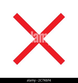 illustrazione del modello di disegno vettoriale con segno a croce x. Illustrazione Vettoriale