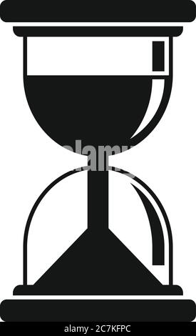 Icona clessidra ipnosi. Semplice illustrazione di ipnosi vettore clessidra icona per web design isolato su sfondo bianco Illustrazione Vettoriale
