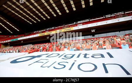 Intagli di cartone negli stand della Valley, Londra. Foto Stock