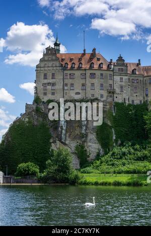 Sigmaringen, BW / Germania - 12 luglio 2020 : veduta del Castello di Sigmaringen Foto Stock