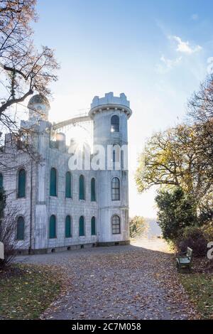 Berlino, Wannsee, Pfaueninsel, Jagdschloss, raggi solari Foto Stock