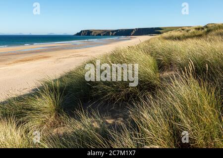 Traigh Mhòr, North Tolsta, Isle of Lewis, Outer Hebrides, Scozia Foto Stock