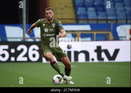 Genova, Italia. 15 luglio 2020. Genova, Italia, 15 lug 2020, Sebastian Walukiewicz (Cagliari) durante Sampdoria vs Cagliari - serie italiana UNA partita di calcio - Credit: LM/Danilo Vigo Credit: Danilo Vigo/LPS/ZUMA Wire/Alamy Live News Foto Stock