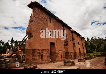 Rovine Incan di Raqchi, Perù, Sud America Foto Stock