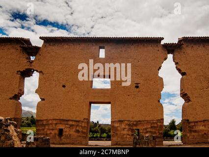 Rovine Incan di Raqchi, Perù, Sud America Foto Stock