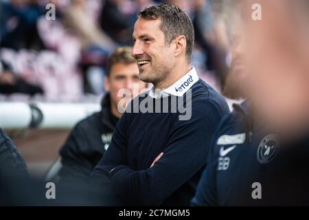 Herning, Danimarca. 09 luglio 2020. Il direttore Brian Priske del FC Midtjylland ha visto prima della partita 3F Superliga tra il FC Midtjylland e il FC Nordsjaelland alla MCH Arena di Herting. (Photo Credit: Gonzales Photo/Alamy Live News Foto Stock