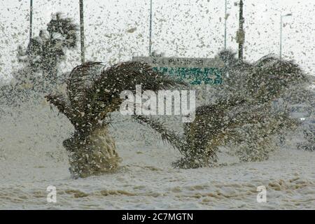 Una tempesta invernale del Capo molto pericolosa. Foto Stock