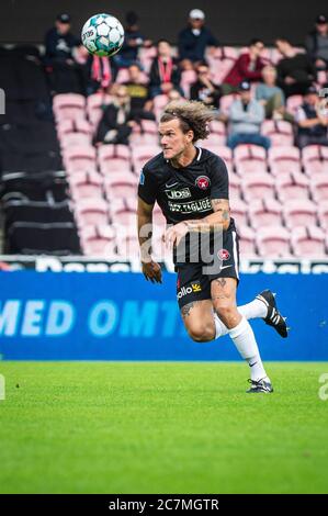 Herning, Danimarca. 17 luglio 2020. Alexander Scholz (14) del FC Midtjylland visto durante la partita 3F Superliga tra il FC Midtjylland e il FC Nordsjaelland alla MCH Arena di Herning. (Photo Credit: Gonzales Photo/Alamy Live News Foto Stock