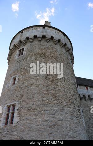 Il castello medievale di Suscinio nella città di Sarzeau, Francia Foto Stock