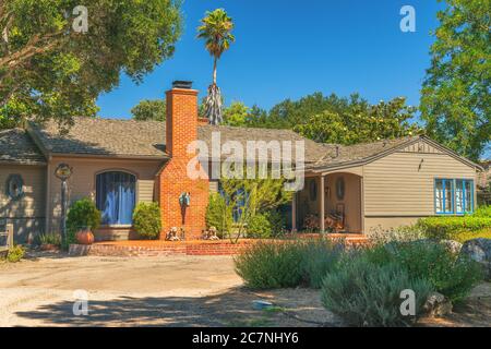 Los Olivos, California/USA- 17 luglio 2020 Clairmont Lavender Farm a Los Olivos, California Foto Stock