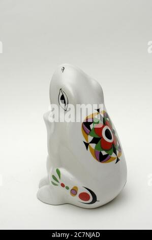 rana, dentifricio per rana, ceramica, verniciata a mano, decorativa, per olive, decorazione tavola, rana, rana ceramica, rana porcellana, verniciata a mano, Foto Stock