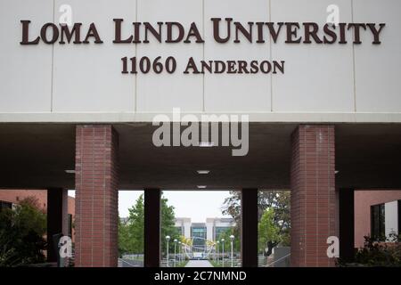 LOMA LINDA, STATI UNITI - 27 maggio 2020: Heritage Park a Loma Linda, California è in sviluppo da oltre un decennio, e ospita un certo numero di storici Foto Stock