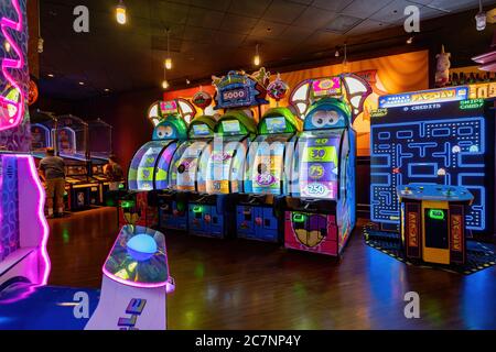 Las Vegas, 17 LUGLIO 2020 - gioco arcade cetner del New York New York Casino Foto Stock