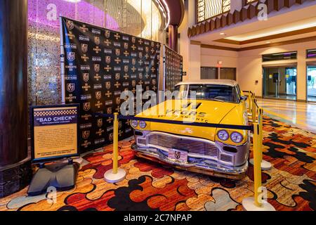 Las Vegas, 17 LUGLIO 2020 - Vista interna del New York New York Hotel & Casino Foto Stock