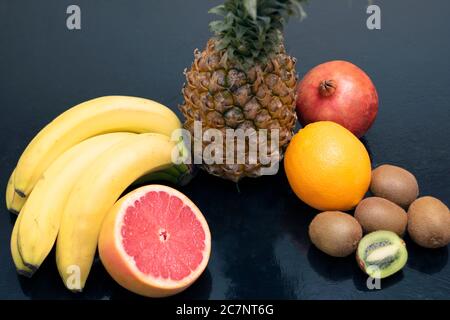 Immagine di frutti esotici, primo piano Foto Stock