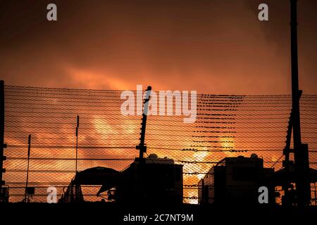 Newton, Iowa, Stati Uniti. 18 luglio 2020. L'autodromo dell'Iowa ospita la Iowa INDYCAR 250 a Newton, Iowa. Credit: Walter G Arce Sr Grindstone Medi/ASP/ZUMA Wire/Alamy Live News Foto Stock